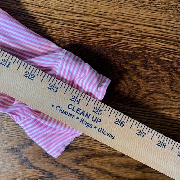 Polo Ralph Lauren Long Sleeve Button Down Shirt Mens L Pink White Striped Cotton - Picture 5 of 8